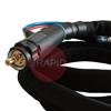 MB2632-030  Trafimet ERGOPLUS 500R 50° Neck Water Cooled MIG Torch Rotating Handle w/ Euro Connection, 500A CO2, 450A Mixed Gas - 3m